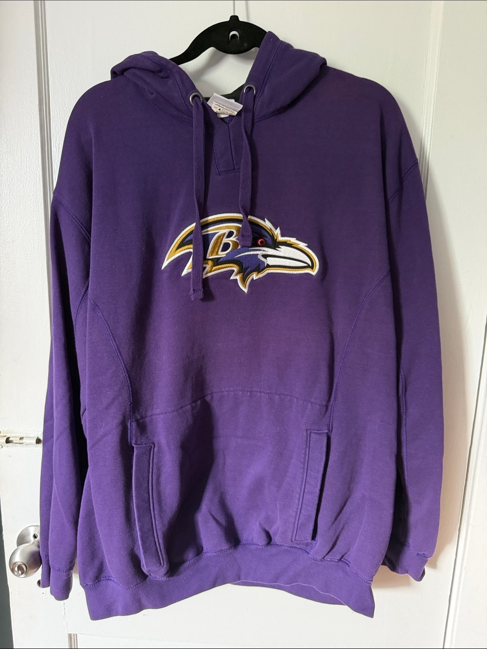 Men's Purple Baltimore Ravens Hoodie with Ravens Logo